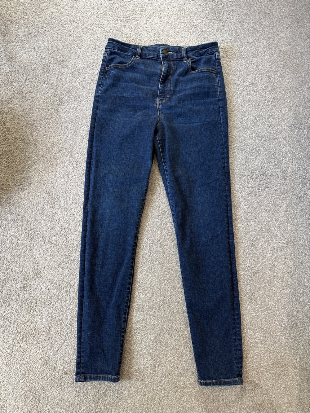 American Eagle Curvy Super Hi Rise Jegging Dark Blue